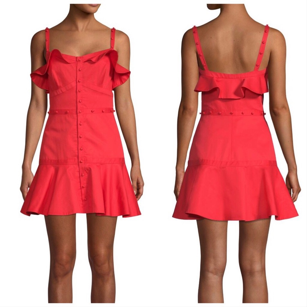 Alexis | Jodie Button Mini Flare Dress | XS